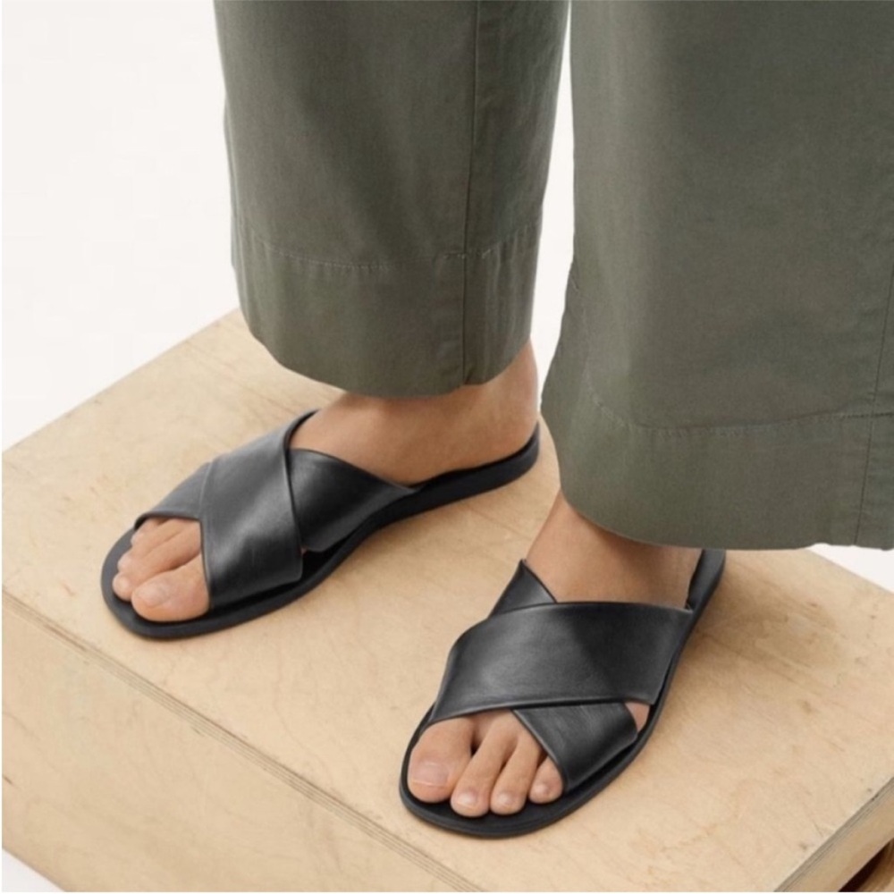 Everlane Shoes 7.5 Day Crossover Sandal Black